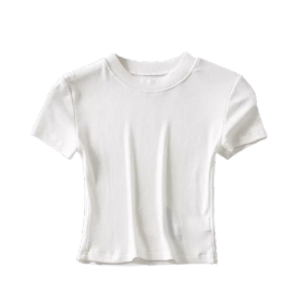 Spring Blank Top Tees Custom Logo Clothing Cropped womens t shirts