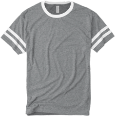 Custom Jerzees Triblend Varsity ringer t shirts