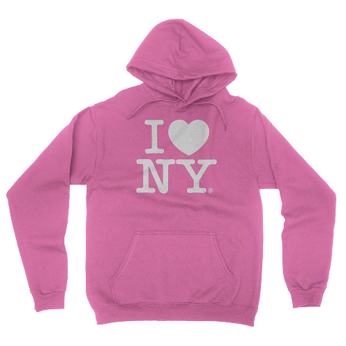 Hot Pink I Love NY Custom hoodies